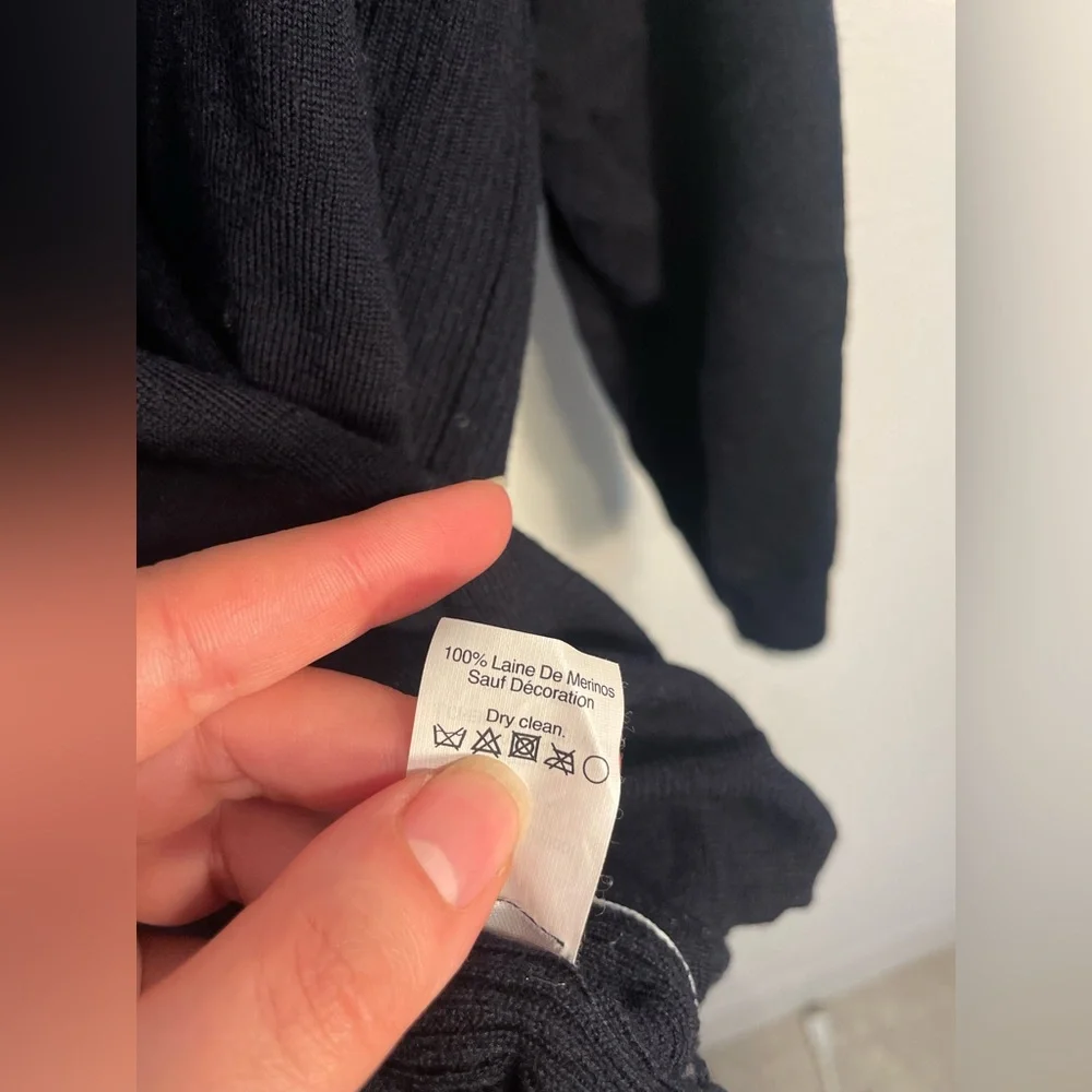 J. Crew Navy V-Neck Sweater, size small